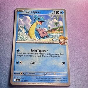 misty’s lapras - 050/182 (common) — pokemon: destined rivals